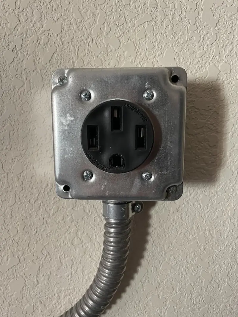 NEMA 14-50 outlet installed for Electrical Panel Upgrade in Tuckahoe